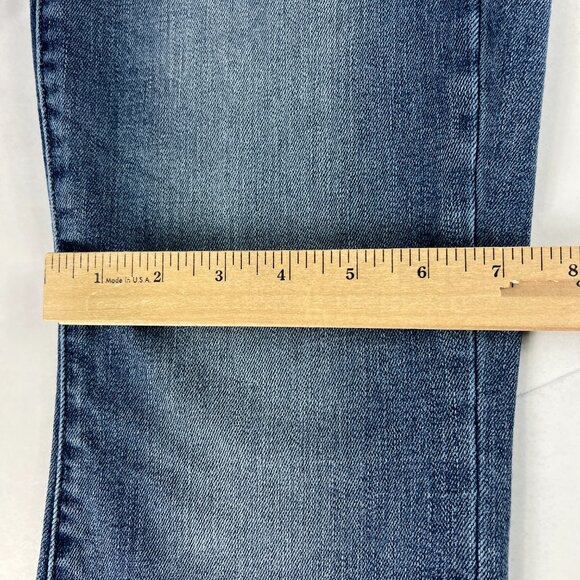 American Eagle Jeans Womens 31x27 Low Rise Kick Boot Cut Blue Faded Denim Tag 8S - Picture 13 of 16